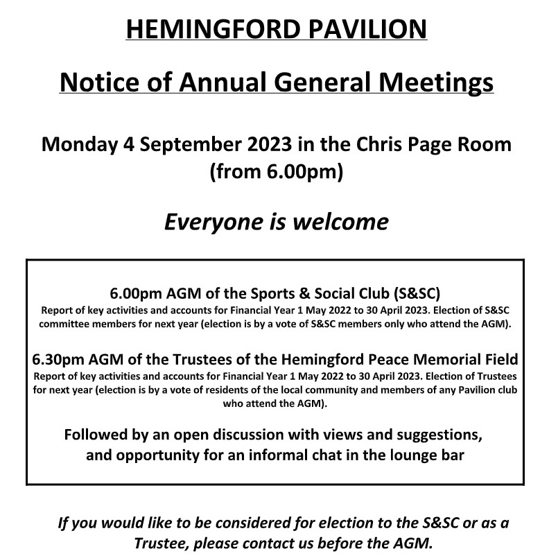Hemingford Pavilion